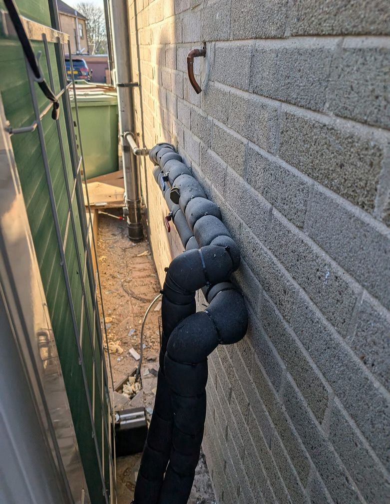 Overtightened cable ties compress insulation, significantly reducing its effectiveness.