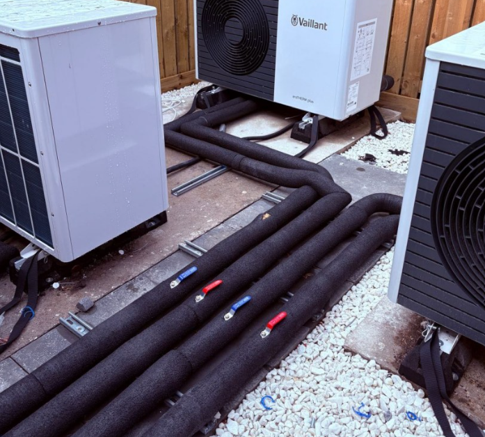 Pipework too close to the ground can absorb moisture and suffer accelerated degradation.